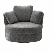 Chenille Sofa - Grey - View 1