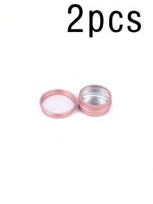10g Threaded Small Aluminum Pill Box, Portable Aluminum Divider Box - Pink - View 16