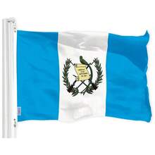 G128 Guatemala Guatemalan |   3x5 Feet |   Printed 150D, Indoor/Outdoor, Vibrant Colors, Brass Grommets, Quality Polyester - Style 1 - View 1
