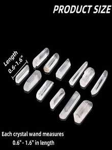 QYDCX Clear Quartz Crystal Points Natural Healing Crystals Tumbled Polished Bulk Stones For Meditation Yoga Chakra Reiki Balancing Crystal Therapy Gemstones Crystals - White Crystal - View 4