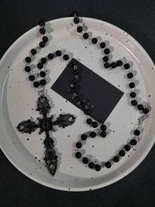 1 chiếc vòng cổ mặt thánh giá pha lê nhân tạo phong cách Gothic, phong cách Baroque Bohemian dành cho phụ nữ - Nhiều màu - Xem 10