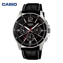 Jam Tangan Multifungsi Casio Pria dengan Tali Kulit, Tahan Air 50M, Hadiah Terbaik untuknya - Satu-Ukuran - View 12