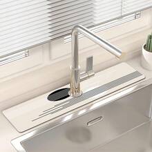 1pc, Sink Faucet Suction Pad, Drainage Pad, Kitchen, Bathroom Sink, Countertop, Drainage Pad, Diatomite Washbasin, And Cuttable Quick-Drying Pad. - Multicolor - View 15