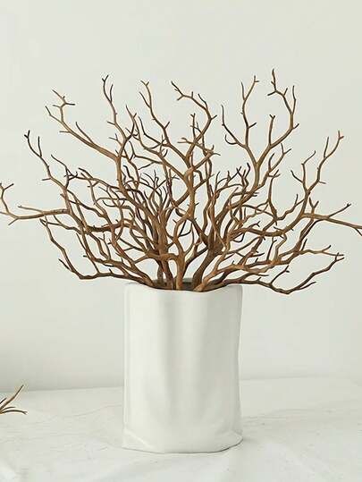 5/3pcs Simulated Coral Branches And Small Tree Forks Are Suitable For Wedding Tabletop Bouquet Decorations, Living Room Decorations, And Garden Party Decorations.