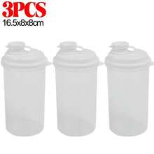 1/3 chai nhựa có nắp đậy kín 450ml kèm vạch chia, cốc đong chất tẩy rửa trong suốt. - Màu trong suốt - Xem 11