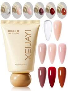 1支30毫升美甲延长胶，水晶延长胶，美甲贴纸，打造更长更坚固的指甲 - 彩色 - 查看 4