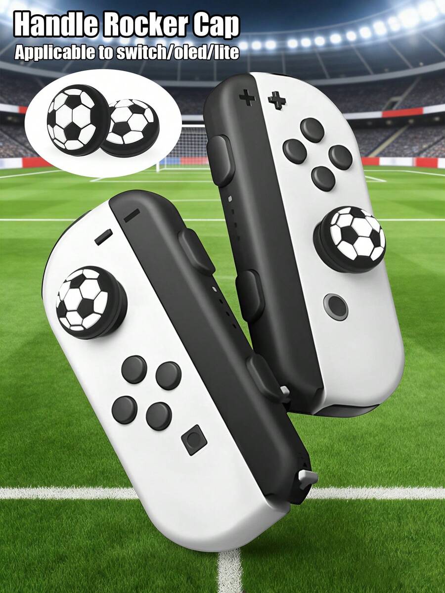 OLED/Lite 摇杆保护帽，橄榄球形硅胶防滑保护帽，兼容 Joy-Con/Pro 控制器，/ 系列 - 查看 1