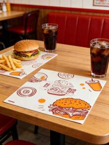 Giấy gói hamburger dùng một lần chống dầu mỡ, kích thước 29,5*28cm, giấy gói gà rán và khoai tây chiên, thảm nướng. - Xem 13