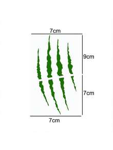 Monster Claw Line Graphic Stickers For Motorcycle Helmet, DIY Motorcycle Fuel Tank/Scooter Body Decor - Multicolor - View 4