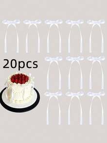 1/10/20 chiếc nơ ruy băng trang trí bánh, váy bánh bằng lụa, trang trí bánh tốt nghiệp, trang trí bàn tiệc sinh nhật, trang trí bánh sinh nhật, trang trí bánh sinh nhật kiểu vũ công ba lê, nơ ruy băng đen trang trí bánh, tiệc sinh nhật, đám cưới - nhiều màu - Xem 13