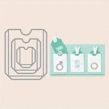 Metal Cutting Dies, Suitable For DIY Scrapbooking, Paper Card Making, Crafts Decoration - Fantasy Theme Die Cuts, Silver Gray Finish - LG25-7895 - View 1