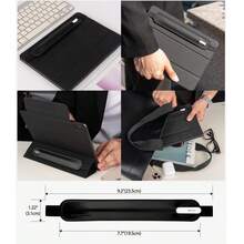 Bao đựng bút Goospery tương thích với Apple Pencil (thế hệ 1 & 2), túi đeo chéo bằng da PU, phụ kiện có dây chun, phù hợp với Apple Pencil thế hệ 8, 7, Mini, 5/Máy tính xách tay/Máy tính bảng - Màu đen - Nhiều màu - Xem 8