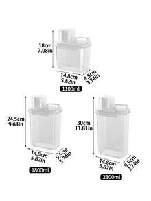 1pc Multifunctional Hand Sanitizer Refilling Bottle / Laundry Powder Moisture-Proof Storage Bottle, Inverted Does Not Leak Laundry Liquid Sealed Bottle - Multiple Styles - View 7