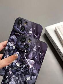 Personajes de  con temática oscura.funda de teléfono Fundas compatibles con ,Apple,VIVO,OPPO,,, y Honor.Fabricadas en silicona TPU,ofrecen protección contra golpes y caídas. - Negro - Ver 8