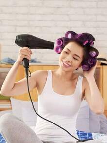 Bộ 36 lô cuốn tóc tự dính, bao gồm 24 lô cuốn và 12 kẹp, lô cuốn tóc chuyên nghiệp để tự tạo kiểu tóc, không cần nhiệt, lô cuốn tóc, lô cuốn tóc không dùng nhiệt, lô cuốn tóc, sản phẩm và phụ kiện làm tóc, dành cho tiệm cắt tóc, thẩm mỹ viện, mùa tựu trường, lô cuốn tóc, sản phẩm làm tóc, lô cuốn tóc, dụng cụ làm tóc, lô cuốn tóc, Giáng sinh - Hồng - Xem 6
