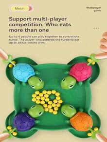 Children's Hand-Speed Training Toy: Turtle Eating Beans. A Competitive Game Where Turtles Compete For Food. It Helps Train Babies' Hand-Eye Coordination, Agility, And Color Recognition. Cute Design, Vibrant Colors. A Fun, Interactive Indoor Tabletop Game For Family Bonding And Child Development. - Multicolor - View 6