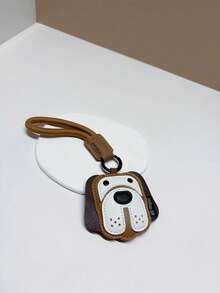 时尚优雅的多功能可爱贵宾犬或比熊犬造型PU皮包。适用于背包、单肩包、斜挎包、手提包、臂包、化妆包及其他收纳用途。也可作为车挂件、钥匙扣、腰带挂件、行李牌或证件卡包使用。是情侣、朋友、学生、男士女士的理想礼物，适合通勤、日常约会、度假、商务旅行等各种场合。 - 鏽棕色 - 查看 7