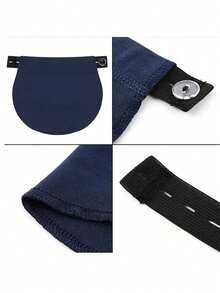 1pc Elastic Waistband Extender, Adjustable Belt Extender, Machine Washable Elastic Material, Pants Adjuster, Suitable For Jeans, Women's Fashion Accessory, Fit For Casual, Commute And Evening Wear, Used For Pregnancy Weight Gain - / - View 9