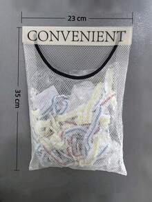 Giá đựng túi rác nhà bếp (1/3/5 chiếc), túi đựng rác treo tường dung tích lớn có móc và lưới khóa dán. - Nhiều màu - Xem 3