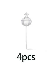 2/4pcs Automatic Self Watering Cactus Shaped Spikes, Automatic Watering System, PVC Material, Narrow Mouth Design Extends Watering Time, Suitable For Indoor & Outdoor Plants, Essential For Spring & Summer Potted Plants - Multicolor - View 13