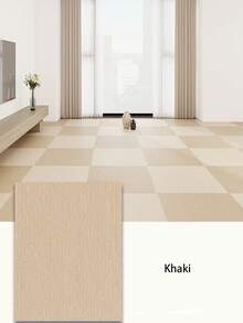 Non-Slip Office Carpet, Suitable For Carpeted And Tiled Areas; Durable Anti-Dirt Square Carpet With Self-Adhesive Backing, Washable - Includes DIY Square Carpet Adhesive - D - View 5