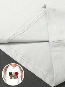 1 Blusa para Mujer, Blusas Hermosas para Mujer, Conjuntos de Ropa para Mujer, Imagen de México, Camiseta 180G Blanco y Negro, Estampado Mexicano Temático, Impresión de Alta Calidad, Cuello Redondo, Corte Holgado Básico, Transpirable, Versátil, Lavable a Máquina, Cómoda, Talla S ~ 3XL, Diario, Casual, Deportiva, Esencial para el Verano. - Blanco - Ver 6
