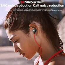 Monster Tai nghe Bluetooth không dây SG03 có nam châm, âm thanh nổi chất lượng CD, độ trễ thấp, chống nước, thích hợp cho các hoạt động thể thao ngoài trời, chơi game và nghe nhạc. - Xem 9