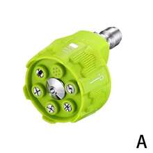 Boquilla de lavadora eléctrica 6 en 1, con conector rápido de 1/4 pulgadas, punta de boquilla deón para enjuague y riego con rotación de 0 15 25 y 40 grados RMZK - 2 piezas verdes - Ver 10