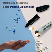 1pc,Disguised Fake Marker Stash Safe, Hidden Compartment Permanent Marker, Portable Diversion Safe For Hiding Cash, Keys & Small Valuables - A - View 1