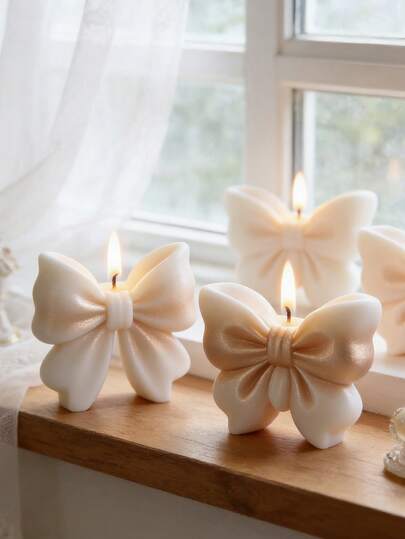 1PC 3D Butterfly Floral Silicone Candle Mold, Reusable Easy Demold Candle Mold For Aromatherapy Candle Craft, Great For Valentine's Day, Easter, Mother's Day, Wedding Season, Birthday & Back To School