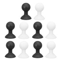 10PCS Universal Washer Door Prop Stoppers - Rubber Washing Machine Door Holders For Front Load Washers - Secure And Convenient Door Stopper Solution,Ball Head Suction Cups - Five In Black And Five In White - View 6