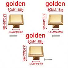 10pcs Simple Drawer Pulls. Suitable For Cabinets, Dressers, Shoe Racks, Wardrobes, Children's Rooms. High-Grade Zinc Alloy Material, Surface Mounted Single Hole Handles, Screws Included. - Multicolor - View 20