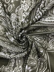 1 chiếc khăn bandana 70x70CM, họa tiết hoa điều, đa năng dùng để trùm đầu, buộc tóc hoặc quàng cổ. - Nhiều màu - Xem 5