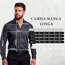Men's Satin Shirt, Premium Fabric, Simple, Regular Fit, Button-Down - Neblina azul - Ver 4