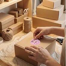 Nhãn dán "Cảm ơn" màu hồng và vàng hồng, kích thước 1.5 inch, phù hợp cho các doanh nghiệp nhỏ, bao bì sản phẩm doanh nghiệp nhỏ, nhãn dán tự dính chống thấm nước với thiết kế đẹp mắt, nhãn dán niêm phong phong bì bền chắc. - Màu Cam san hô - Xem 8