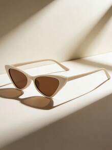 1 Pair Women's Retro Cat Eye Fashion Glasses, PC Frame, Fashionable Daily Wear - Multicolor - View 9