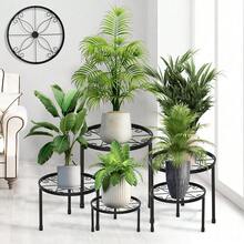5 Pack Metal Plant Stands For Outdoor Indoor, Anti-Rust Iron Flower Pot Stand, Heavy Duty Plant Pot Stand For Multiple Plant, Decoration Racks For Home, Patio & Garden - 5 Pack Black - View 8