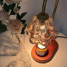 Candle Warmer Lamp With Timer And Dimmer For Home Room Decor, Brithday Gifts For Women,  Mother's Day Gifts,Christmas Lighting, Christmas Decorations, Christmas Gifts, Valentine's Day And New Year Gifts(No Scented Candles) - Amber - View 5