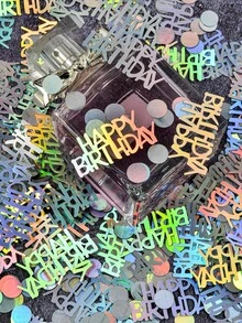 15g/30g/50g Colorful Glitter For Birthday, Rainbow Tone, Suitable For Birthday Party, Anniversary Celebration Decoration, Star-Shaped Confetti Suitable For Decorating Tables, Balloons, Etc. - Birthday Confetti - View 5