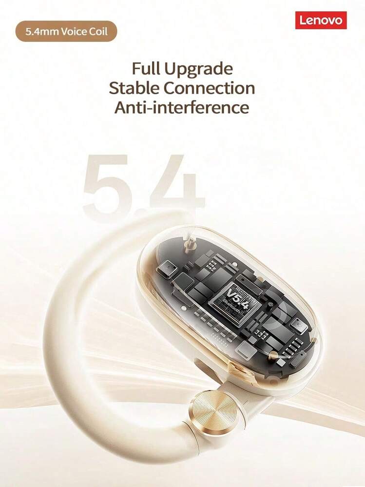 Lenovo EA366 掛耳式藍牙耳機 開放式骨傳導 藍牙5.4穩定連接 運動防汗防脫落 適用蘋果華為小米 - 查看 7