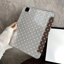 波点图案一体式翻盖平板电脑保护套，带笔槽，兼容 iPad 10.9/10.2/ Air 第五代/Pro 11/第十代/9.7/Air 2/（第七代）/（第八代）/ Air 4/5/ Pro 11/ 第十代 10.9 英寸 2022 款智能保护套/ Air 13(M3 2025)/ Air 11(M3 2025)/ Air 11(M3 2025)/ 11(A16 2025)，具备自动休眠/唤醒功能，时尚平板电脑配件，兼容小米 5/5PR/6/6PRO/7/7PRO/Galaxy Tab S10+/S9/A9。 - 彩色 - 查看 7