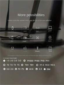 25合1精密螺丝刀套装，多功能智能手机和平板电脑拆装维修工具，塑料材质，不可充电 - 包含各种螺丝刀头 - B-黑色 - 查看 10