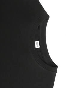 Women's Y2K Street Style "Bark Call Me" Graphic Cropped Top - Black Geometric Crewneck Short Sleeve Shirt, Machine Washable All Season Casual Top, Fashionable Dress Up Clothing, Bold Print, Stretch Material, Statement Shirt, For  Lovers,Spring,For Women,Womens Tops,Tops De Mujer,Green Top,Spring Clothes. - màu đen - Xem 3