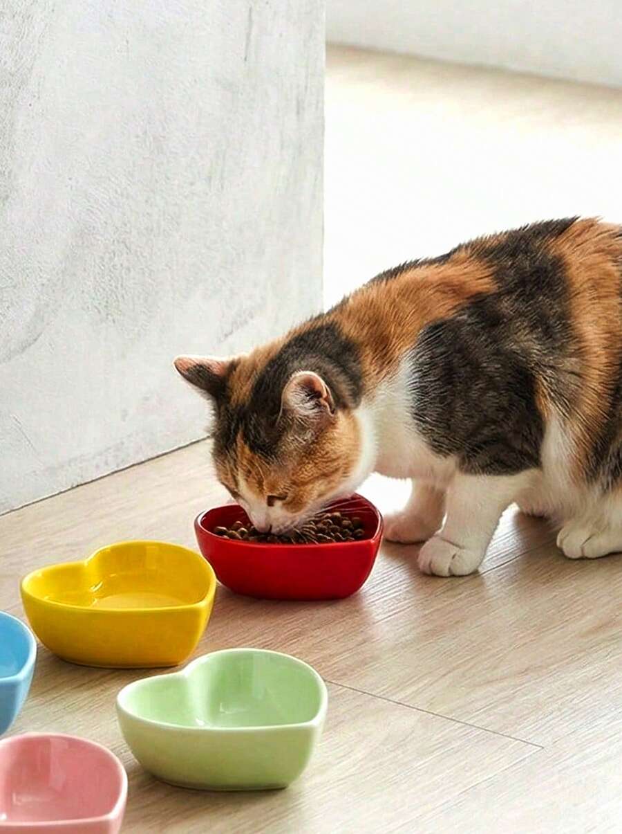 PETSIN 1 件装仓鼠金鱼熊食碗,松鼠花仓鼠树枝啮齿动物食物容器,多色适用于猫狗宠物 - 彩色 - 查看 1