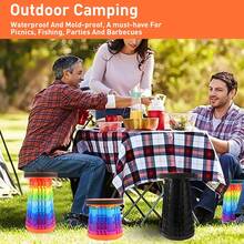 Taburete plegable, taburete plegable mejorado para adultos: ligero, resistente, ajustable, portátil y plegable. Taburetes resistentes para acampadas al aire libre, pesca, senderismo, jardinería y barbacoas. - Nuevo modelo - Ver 4