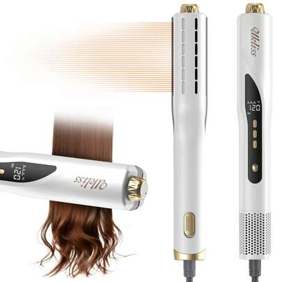 2-In-1 Multifunctional Negative Ion Hair Dryer 200W, High-Speed Airflow And Rapid Heating, 3 Heat Settings And Adjustable Hot/Cold Mode, With Clear LCD Display For Precise Control, Automatic Shut-Off And Overheat Protection, Suitable For All Hair Types