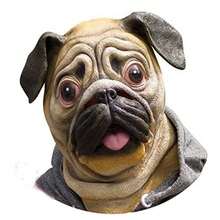 Special New Latex Full Head Overhead Animal Cute Bulldog  For  Festival Halloween Easter Or Dance Party - As Pic - View 2