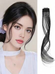 1pc Dragon Beard Bangs Synthetic Wig, Figure-Eight Shape, Slightly Curled On Both Sides, Naturally Modifies The Face Shape, Figure-Eight Bangs, Hair Clip, Hair Claw, Hair Clip, Hair Clip, Hair Accessories - Multicolor - View 15
