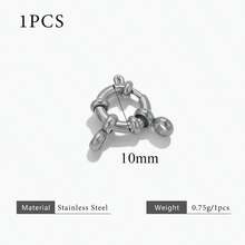 1 chiếc khóa lò xo nhiều kích cỡ bằng thép không gỉ 304 mạ vàng 18K, kiểu khóa thủy thủ, dùng để nối vòng cổ, làm trang sức thủ công, vòng tay, phụ kiện trang sức bằng thép không gỉ dành cho nữ. - khóa mùa xuân - Xem 8