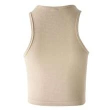 女士休闲轻薄罗纹背心，ESS 罗纹背心，KD3822 - 灰石卡其棕 - 查看 2